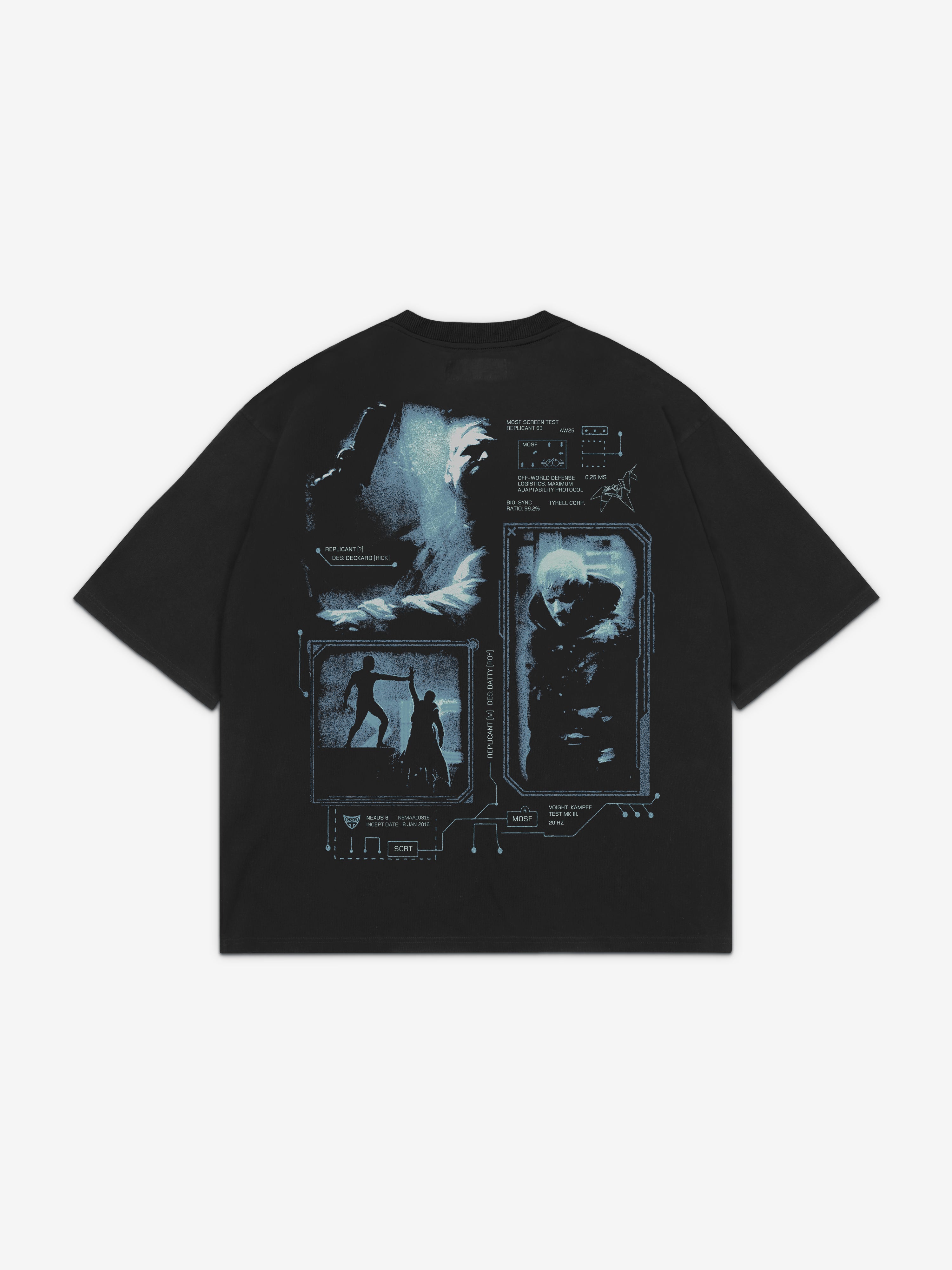 ティアーズ・イン・レイン Tシャツ - ブラック – SCRT