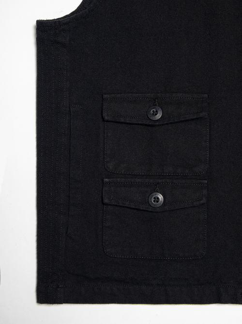 Batō Cargo Vest - Black