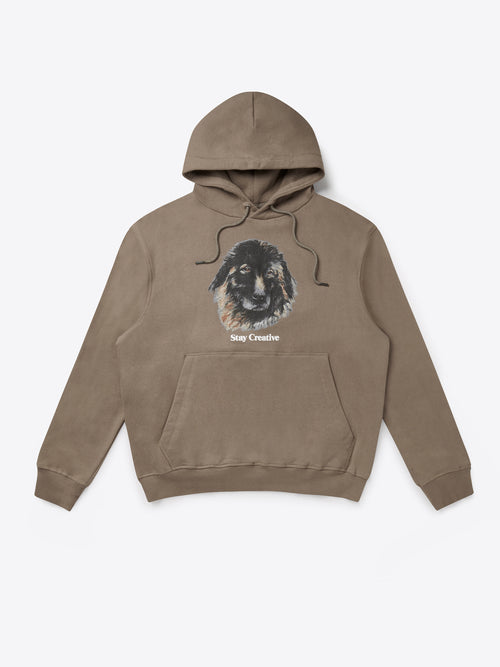 Bo The Dog Hoodie - Fossil