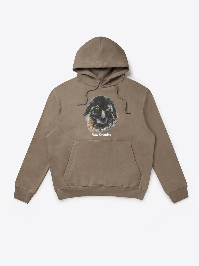 Bo The Dog Hoodie - Fossil