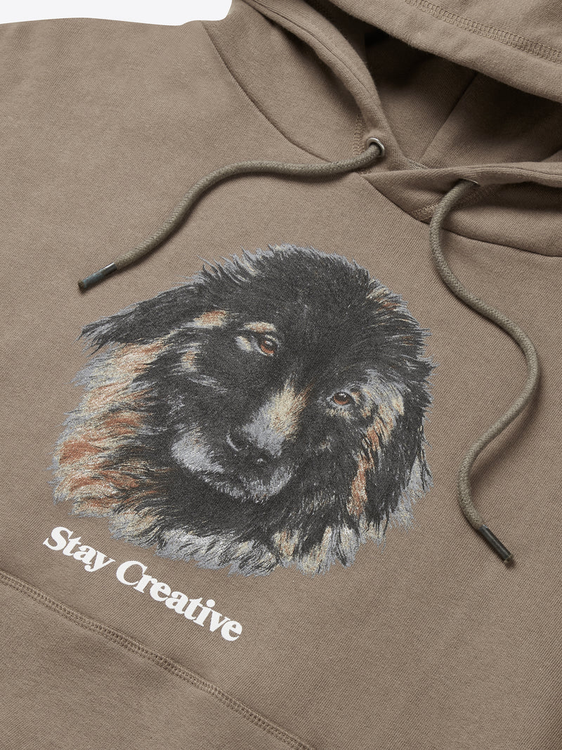 Bo The Dog Hoodie - Fossil