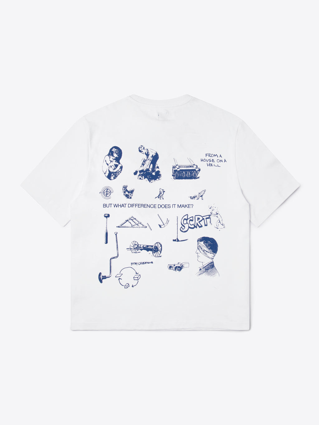 Абстрактная футболка - Белая