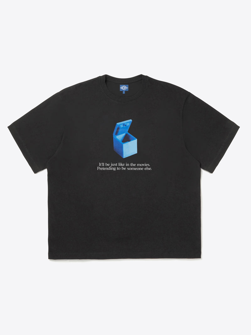Blue Box T-Shirt - Black