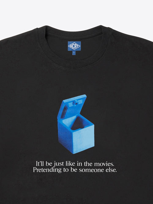 Blue Box T-Shirt - Schwarz