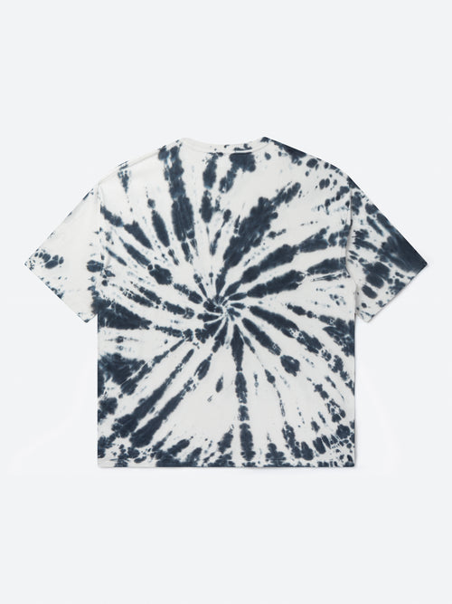 Camiseta con efecto tie dye de flores - Blue Swirl