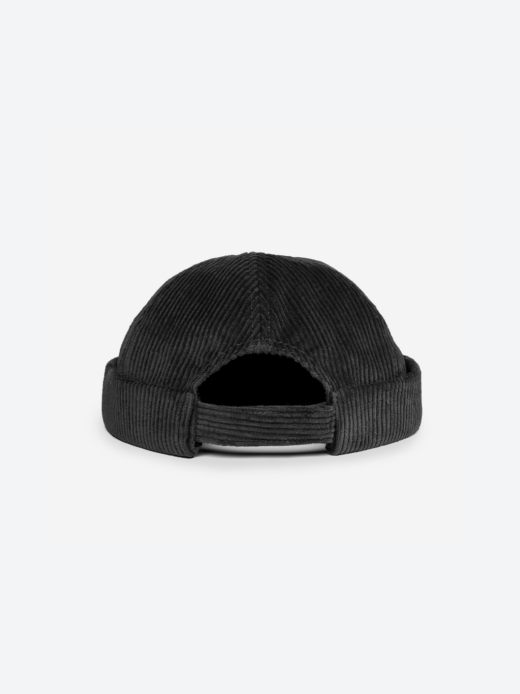 Cord Docker Cap - Black
