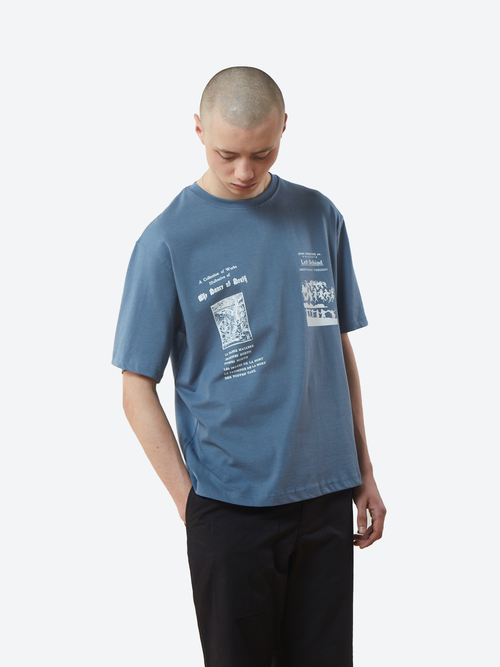 T-shirt de la danza - Bleu de Chine