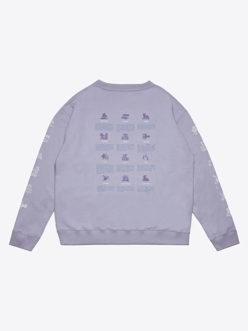 Horoscope Sweatshirt - Lavender