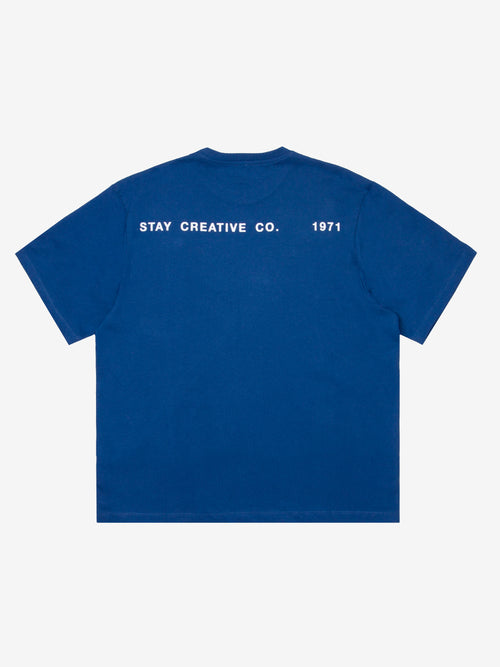 큐브릭 프로덕션 티셔츠 - 클래식 블루