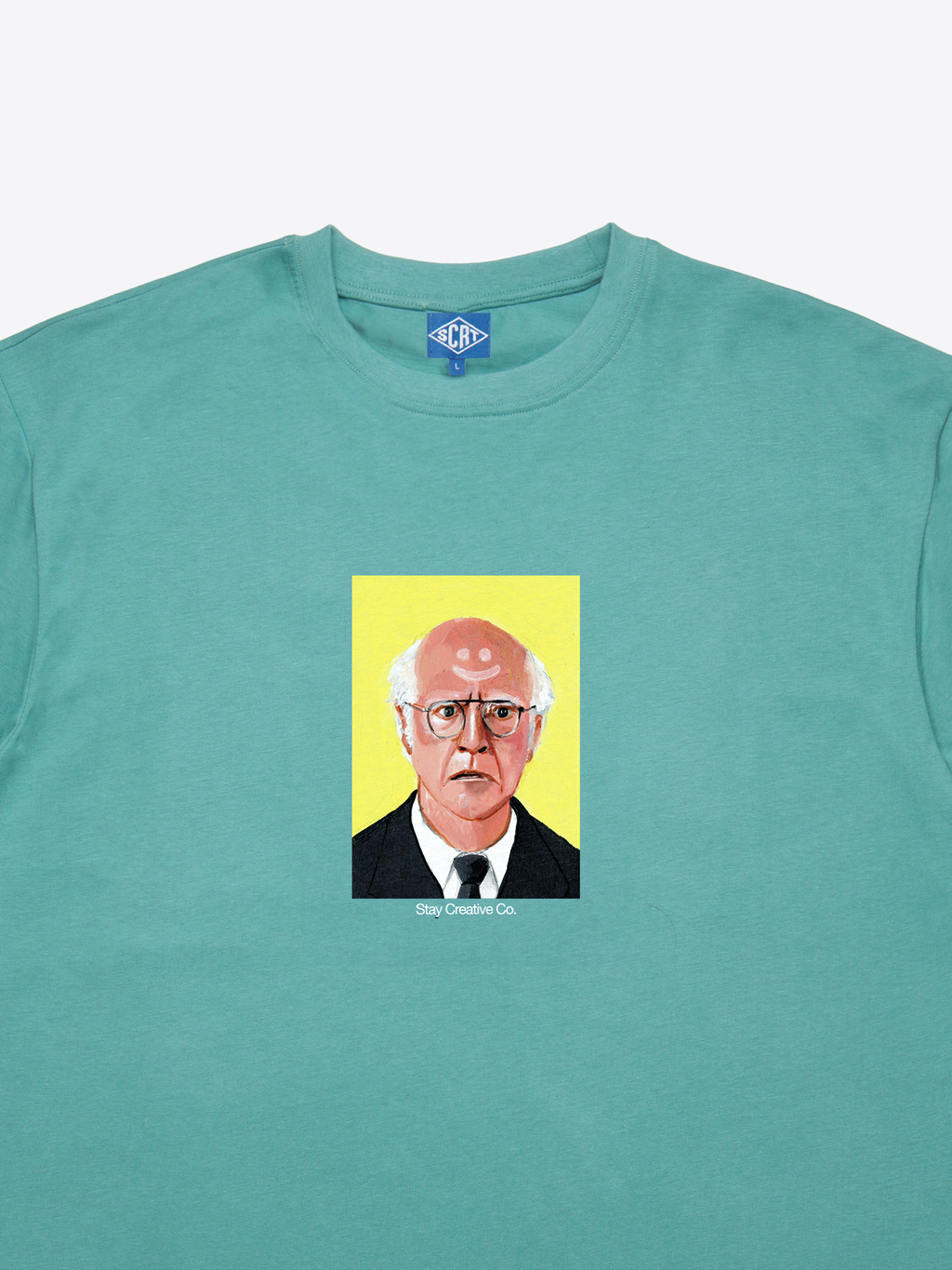 Larry David T-Shirt - Ice Green