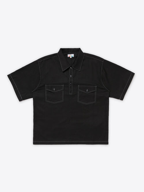 Camisa de lino - Negro