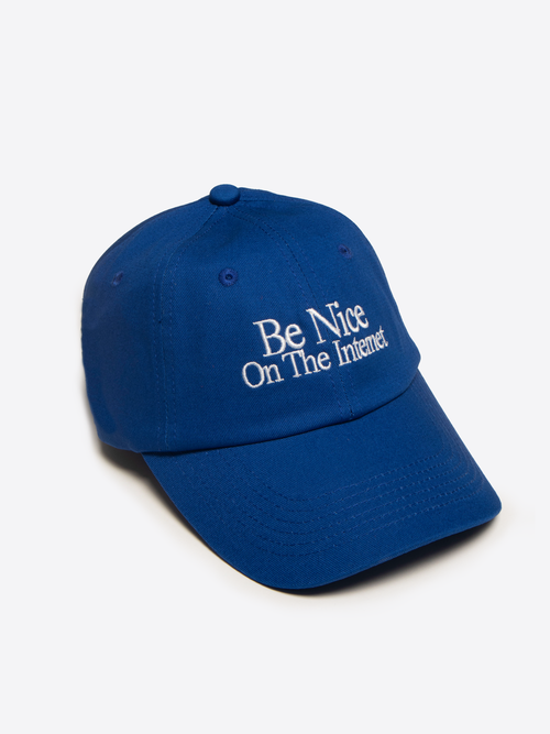 Casquette Be Nice on the Internet - Bleu