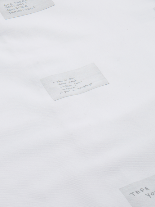 Nuisette oblique - Blanc