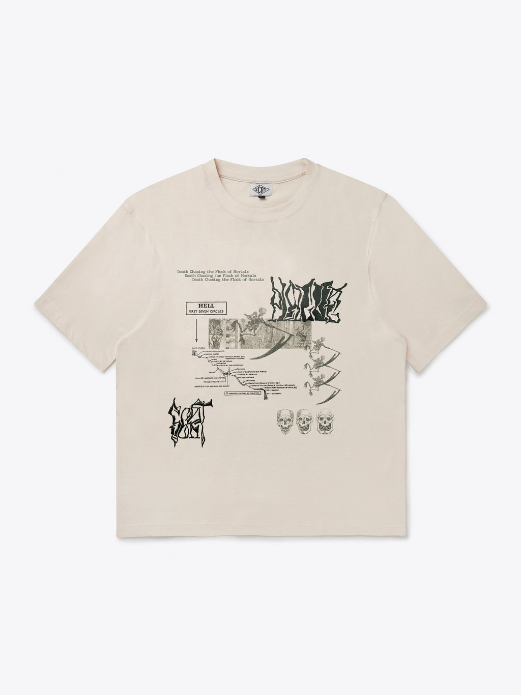 T-Shirt abstrait - Blanc