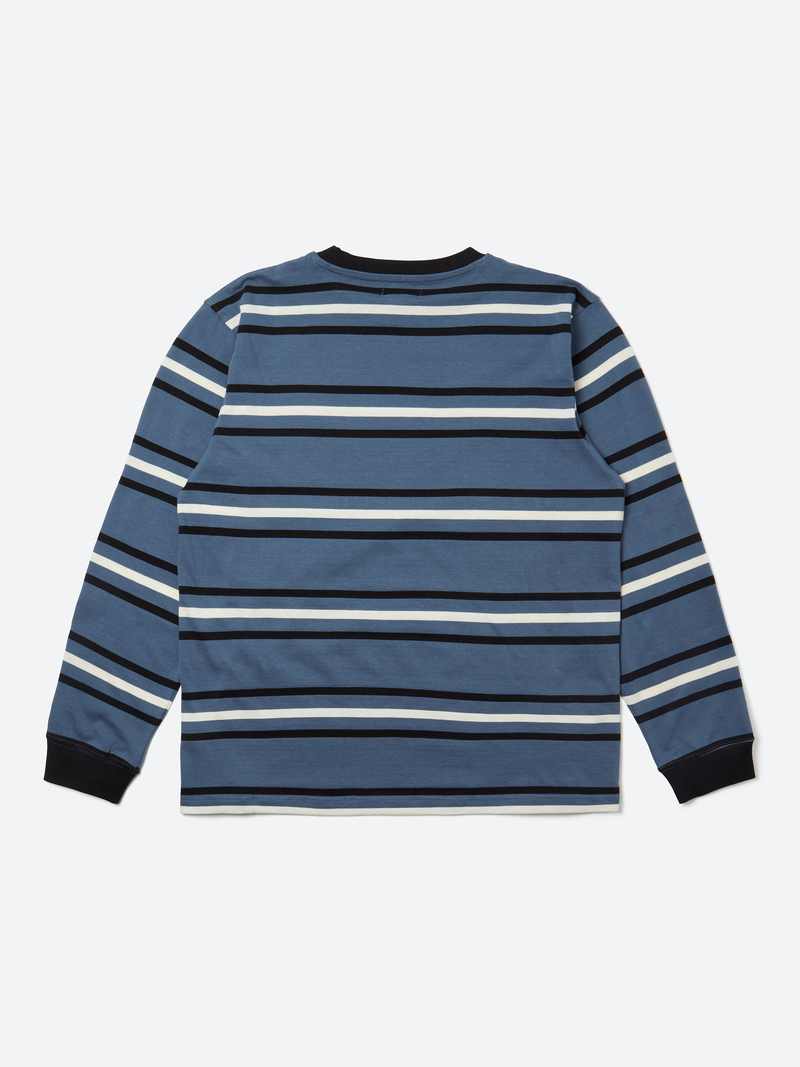 Stripe Long Sleeve T-Shirt - China Blue