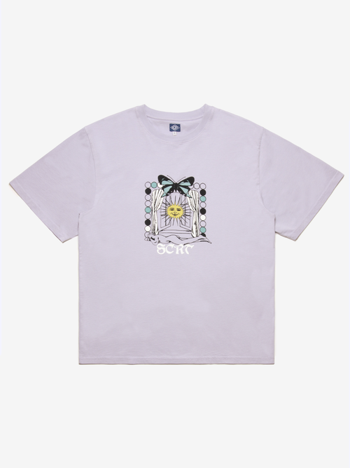 T-Shirt mit Fenster - Lavendel