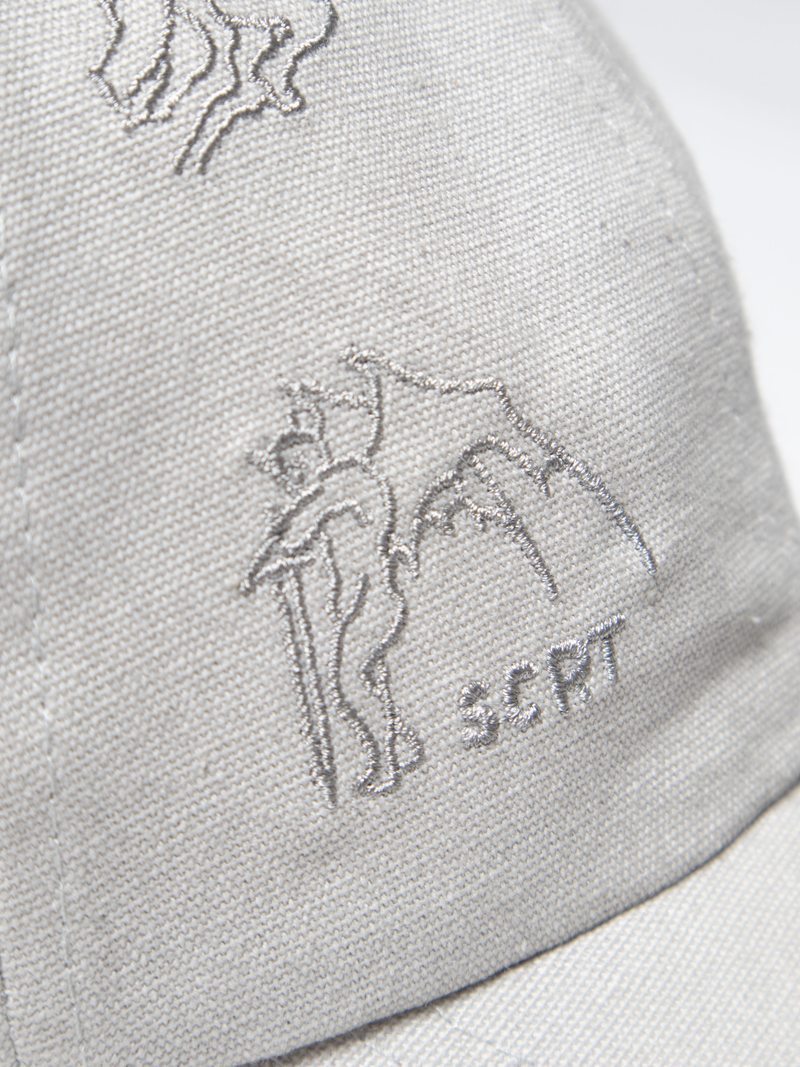 Dante Embroidered Cap - Stone