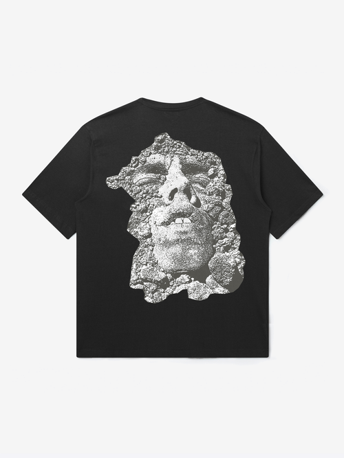 Camiseta Face In Dirt - Negro