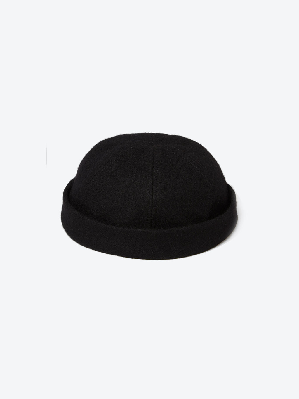 Wool Docker Cap - Black